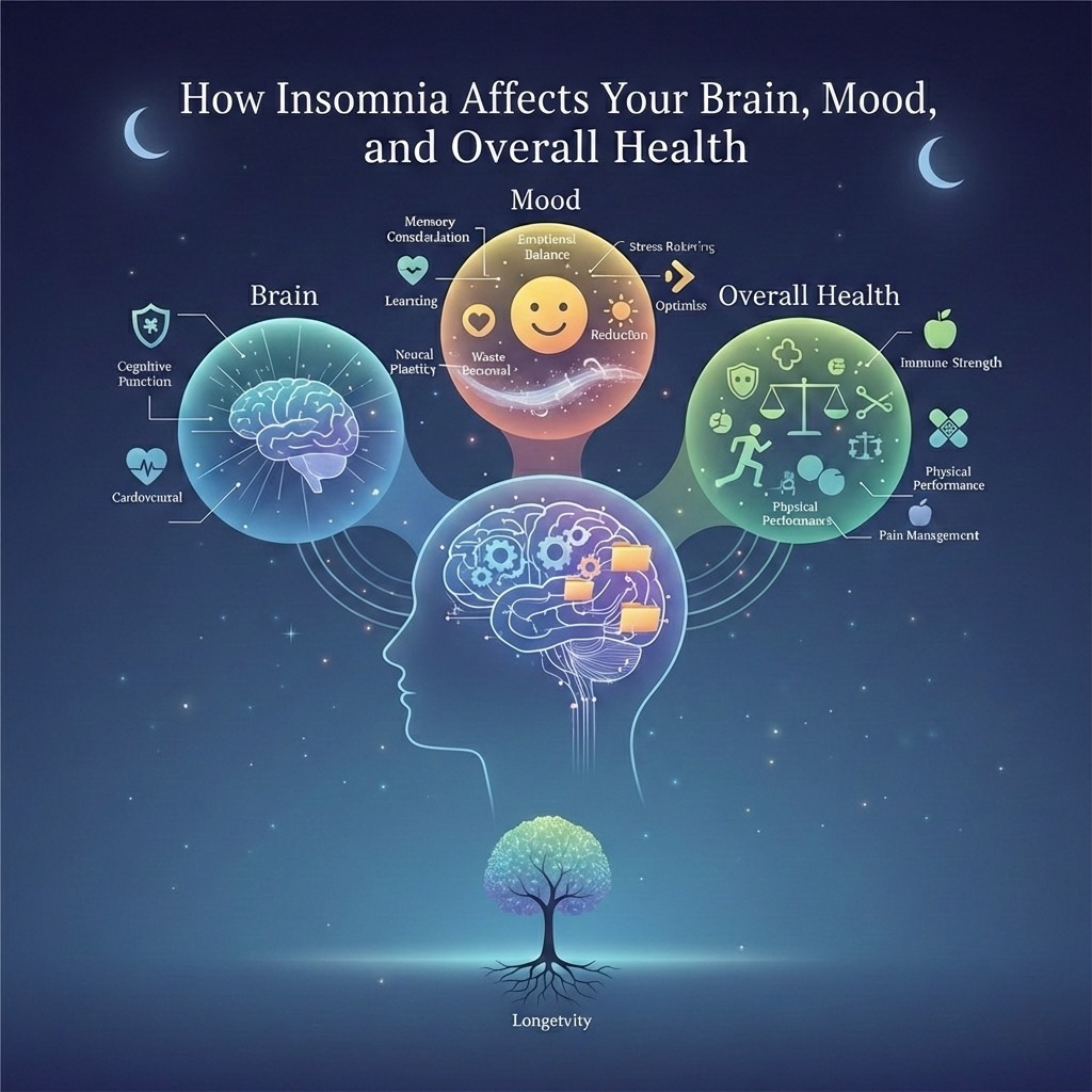 How Insomnia Affects Your Brain, Mood, and Overall Health
